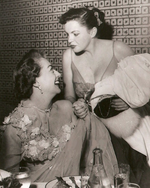 1952. With Judy Garland at Romanoff's.