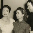 1953. With director Richard Thorpe, Ann Blyth, and Robert Taylor on the set of 'All the Brothers Were Valiant.'