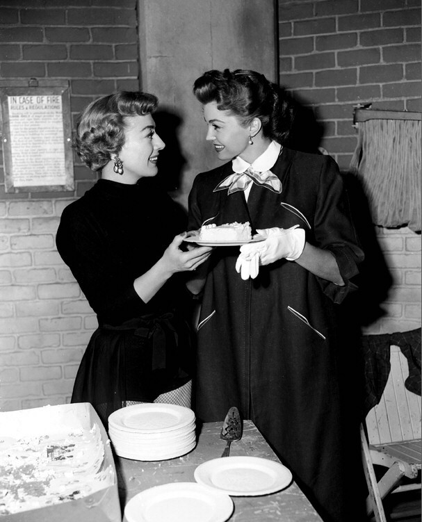 1953. On the set of 'Torch Song.'