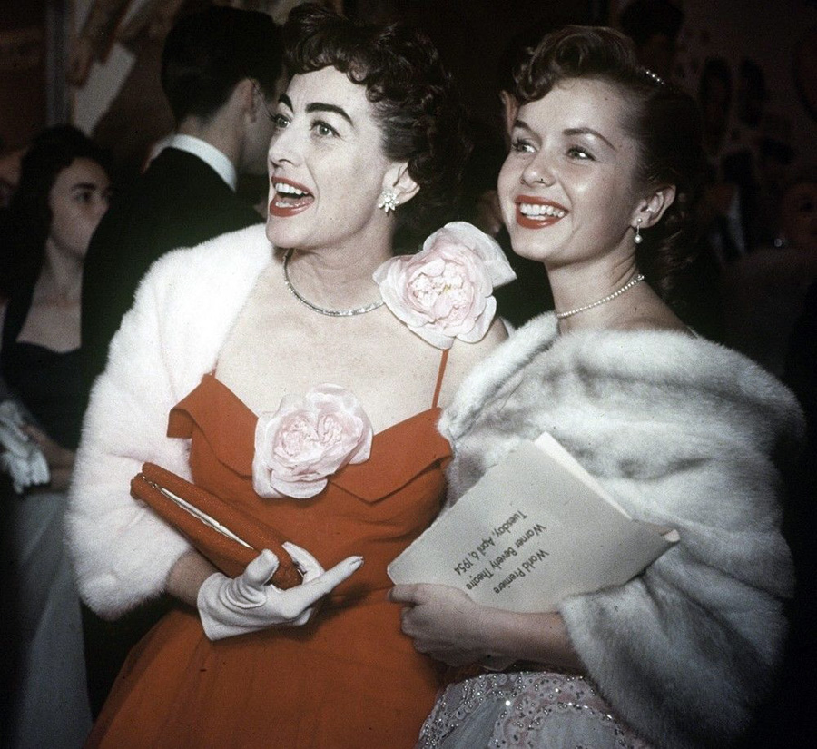 April 1954 with Debbie Reynolds.