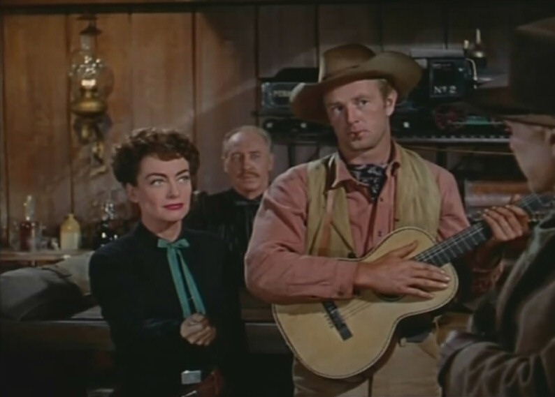 1954. 'Johnny Guitar' screen shot with Sterling Hayden.