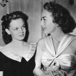 1949. With goddaughter Joan Evans.