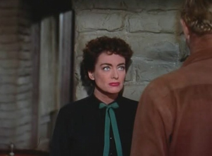 1954. Screen shot from 'Johnny Guitar,' with Sterling Hayden.