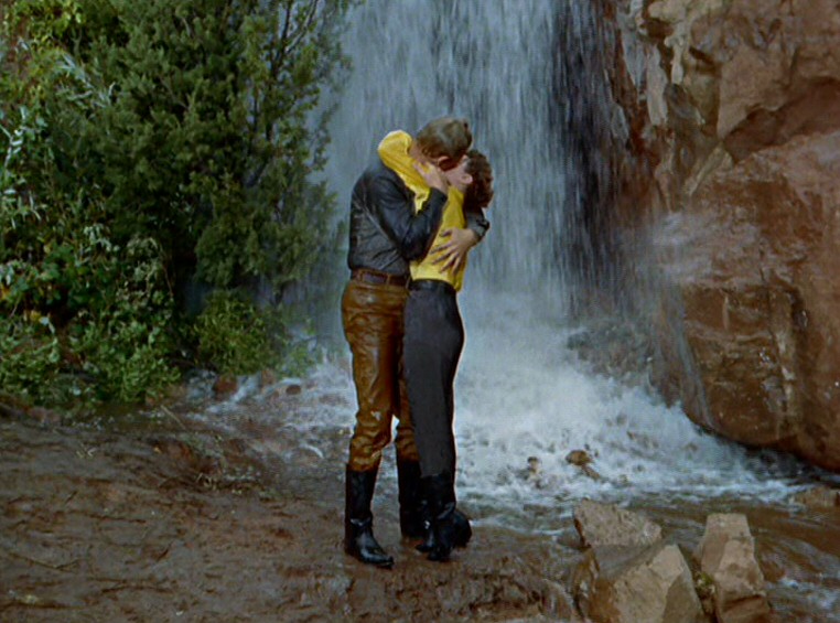 1954. 'Johnny Guitar' screen shot with Sterling Hayden.