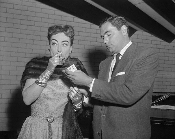 Feb. 13, 1955. With Mike Silverman at Romanoff's.