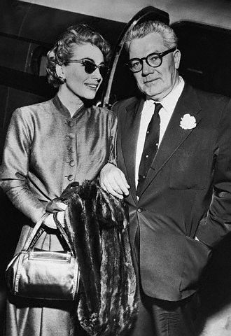 May 10, 1955, at the Los Angeles airport. Joan and Al's wedding day. 