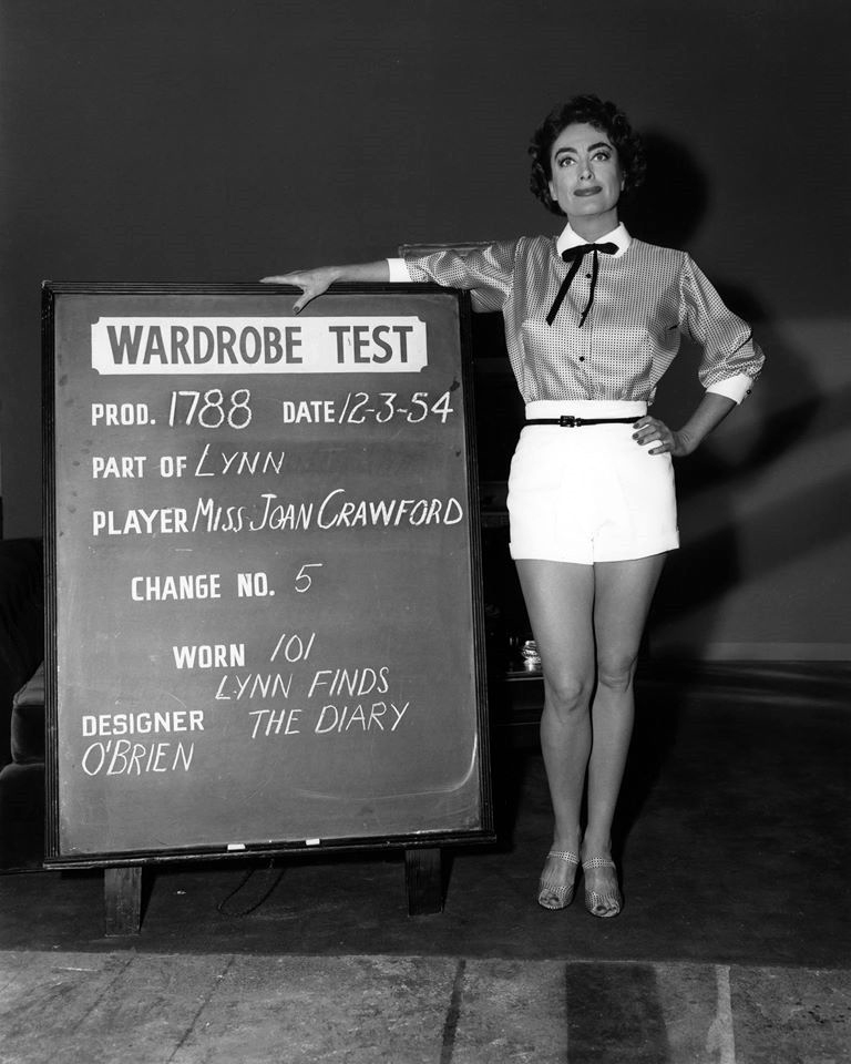 12/3/54. Wardrobe test for 'Female on the Beach.'