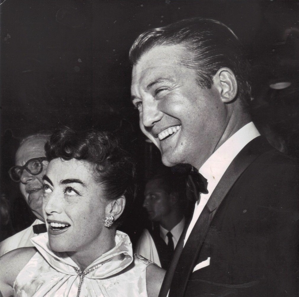 August 1954 at the premiere of 'The Egyptian' with George Reeves.