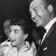 August 1954 at the premiere of 'The Egyptian' with George Reeves.
