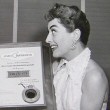 1955. Receiving the Golden Shutter Award from the LA Press Photographers Assoc.