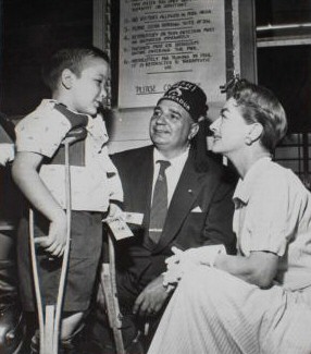November 1955. At a Miami, Florida, children's hospital.