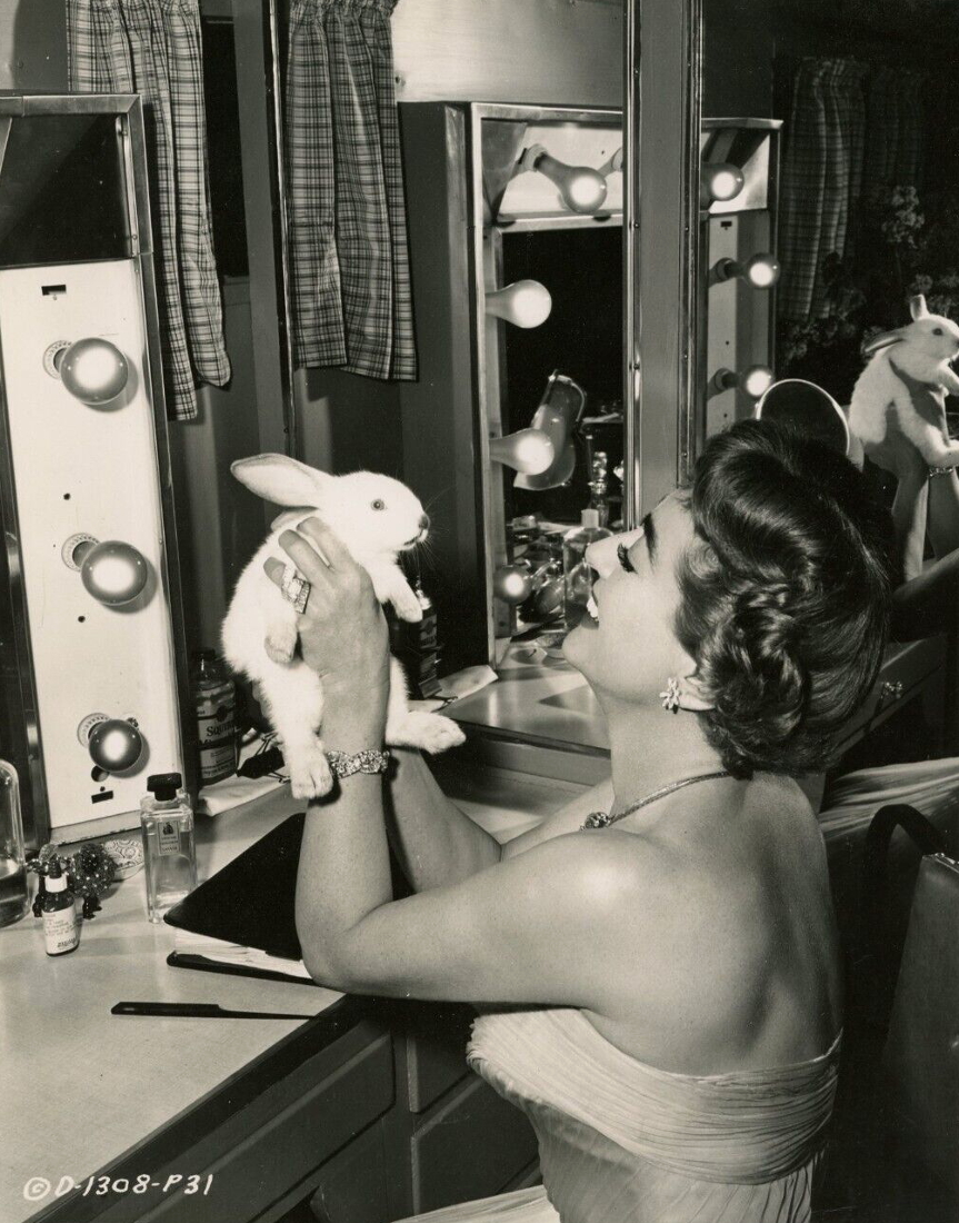 1955. On the set of 'Queen Bee.'