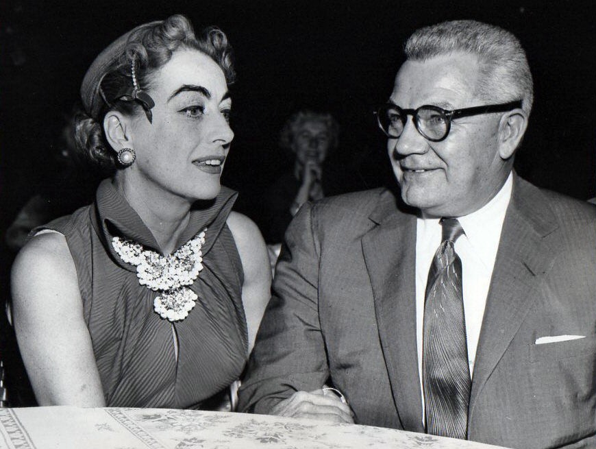 June 1955. At a press conference in Rome with new husband Al Steele.