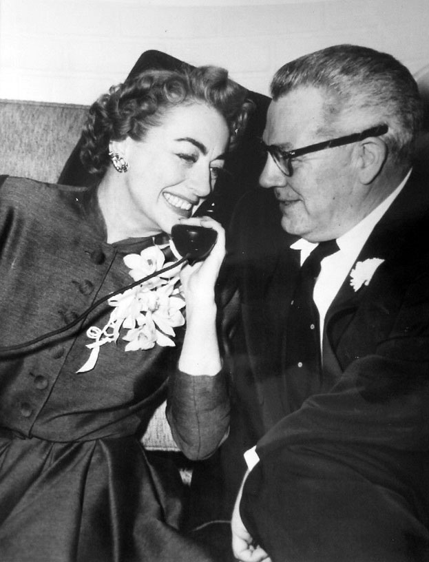 May 10, 1955. In Las Vegas on her wedding day, with Al Steele.