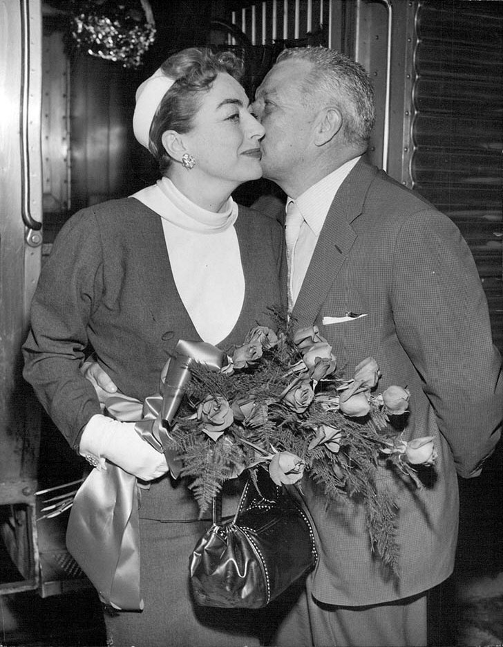 May 1955. With new husband Al Steele.