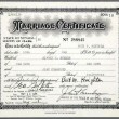 May 10, 1955, marriage certificate of Al Steele and Joan.