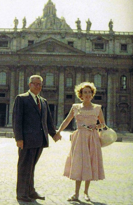 1955 with Al Steele at the Vatican. (Thanks to Bryan Johnson.)
