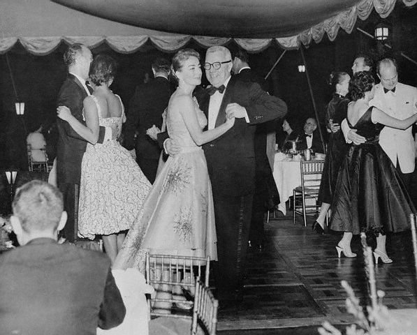 July 1956. Les Ambassadeurs Hotel, London.