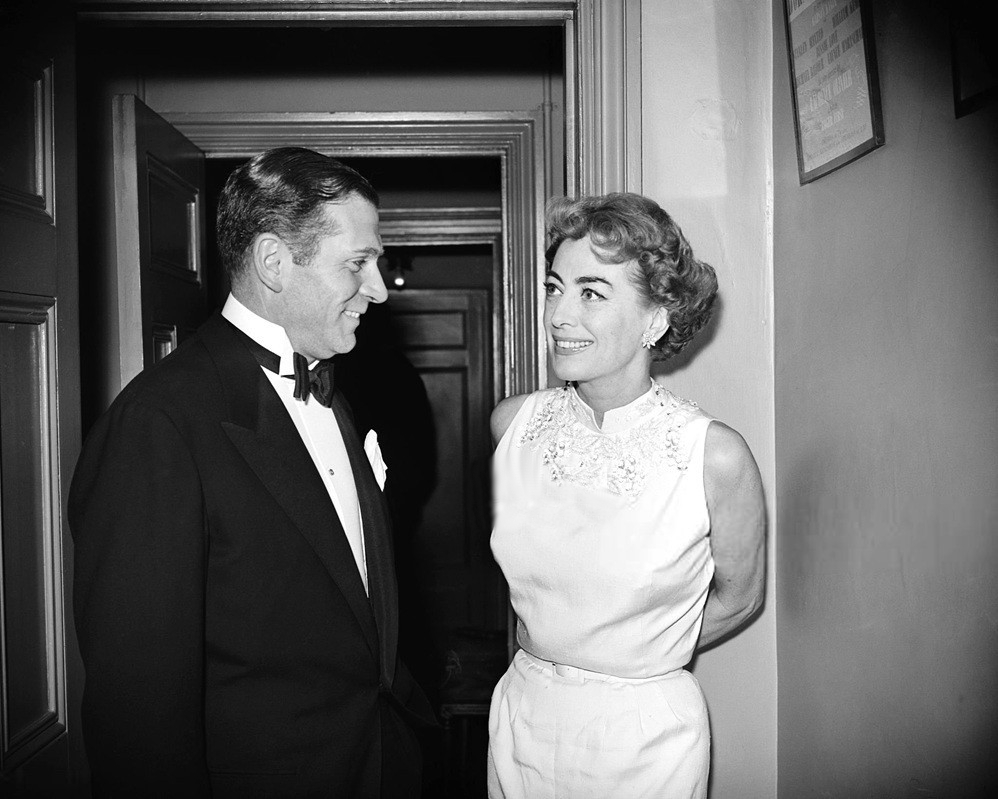 1956. With Laurence Olivier at the Berlin Internatl Film Festival.