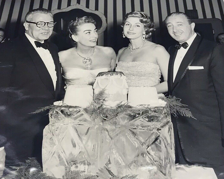 1956 at NYC's Park Sheraton. With husband Al Steele.