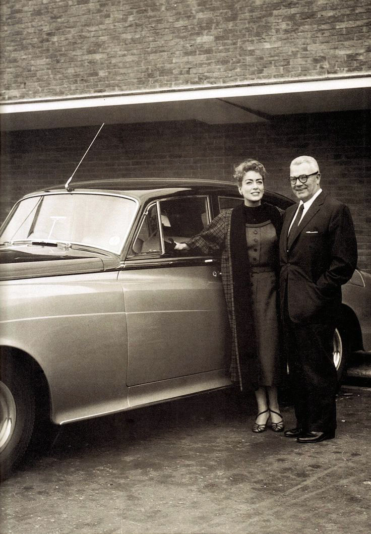 1957. On the set of 'Esther Costello' with husband Al Steele.