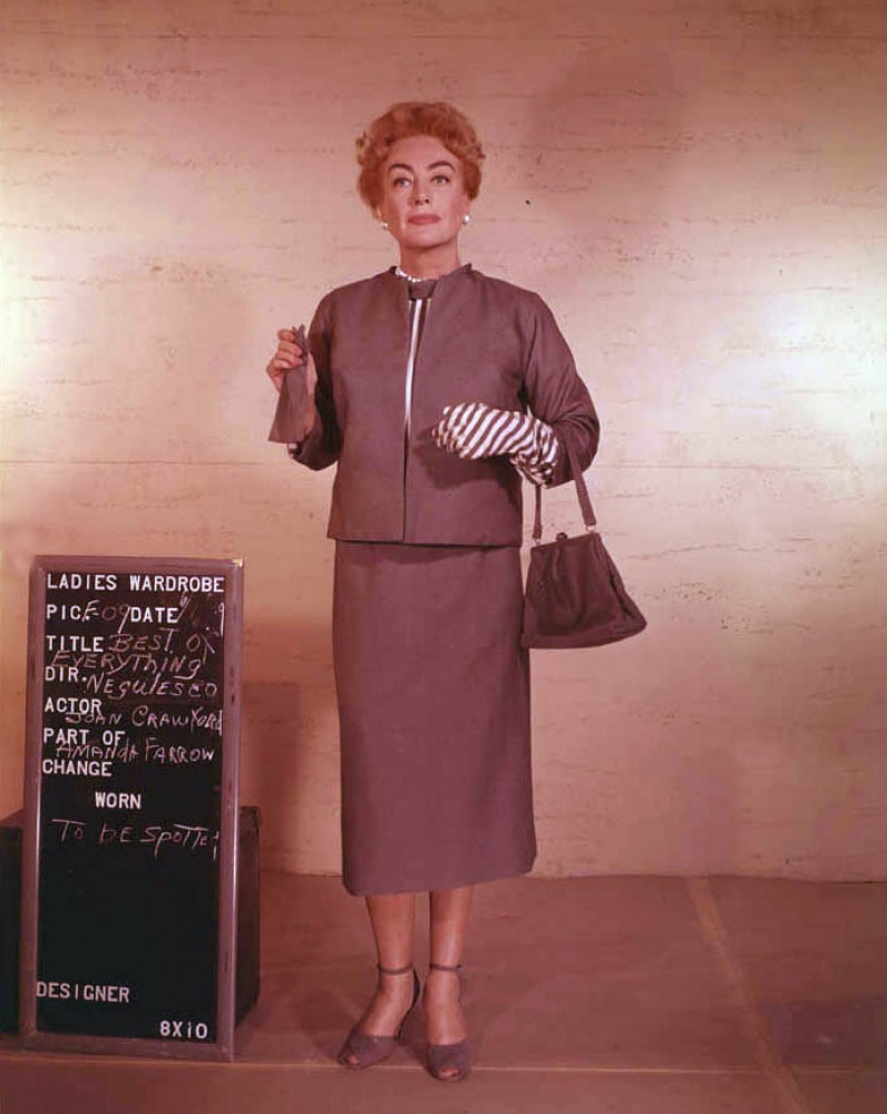 1959. Wardrobe test for 'The Best of Everything.'