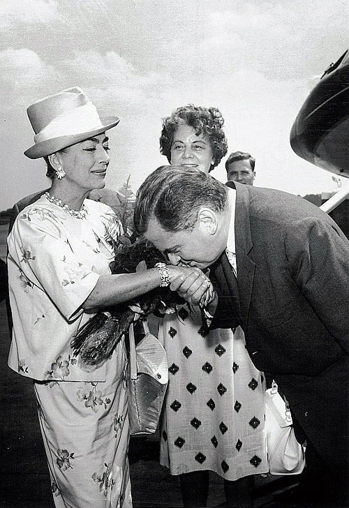 1963. Arriving in Berlin for the Berlin Film Festival.