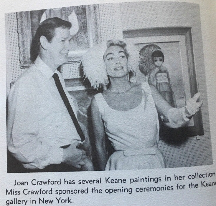 Circa 1960. With Walter Keane (who falsely claimed credit for his wife's paintings).