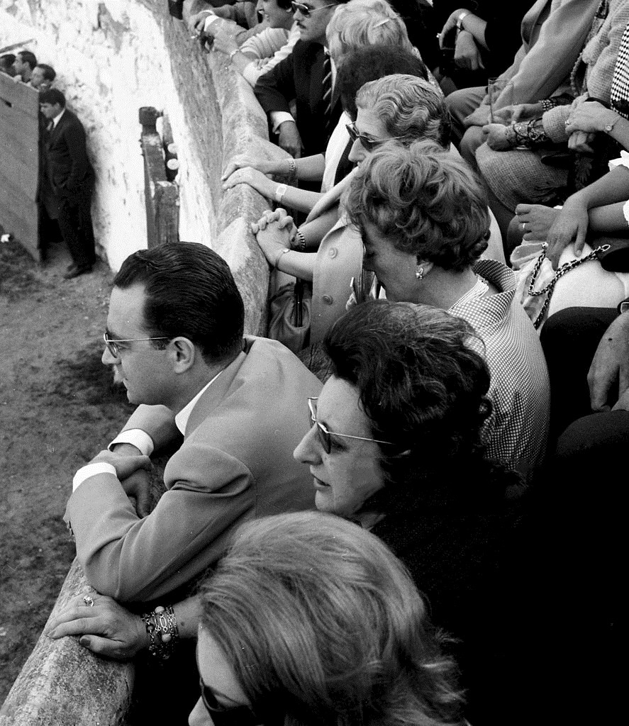 May 1962. At a bullfight in Alcobendas, Spain.