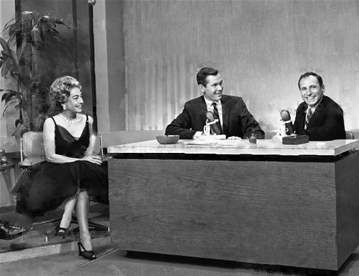 October 1, 1962. The debut of the 'Tonight Show.' With Johnny Carson and Mel Brooks. (Thanks to Bryan Johnson.)