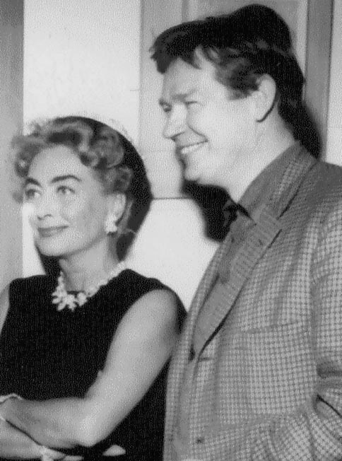 Circa 1958, with artist Walter Keane.