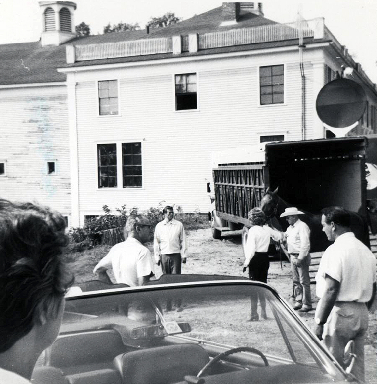 1963. On the set of 'Route 66.'