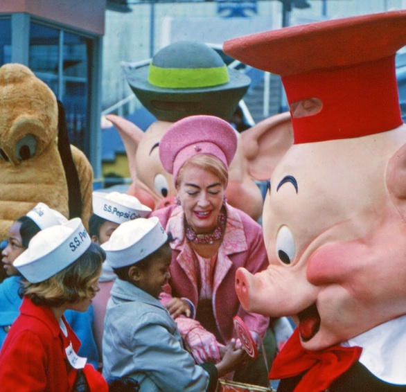 April 1964. At the Pepsi Pavilion, NY World's Fair. (photo from findadeath.com)