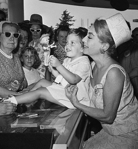 June 1965. At the UNICEF booth of the NYC World's Fair.