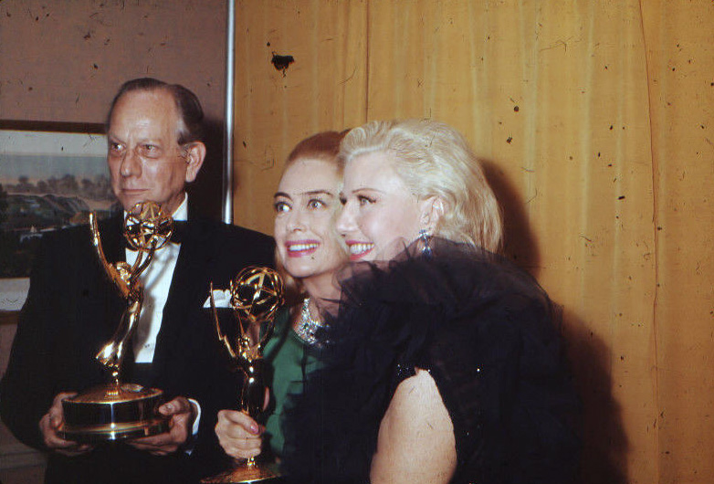 At the 9/13/65 Emmys with Melvyn Douglas and Ginger Rogers.