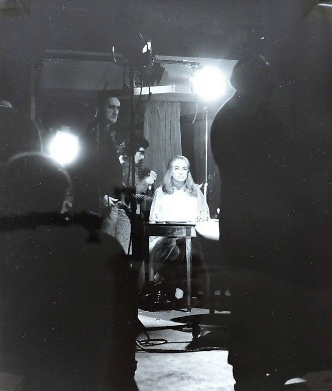 1968. On the set of 'Berserk.'