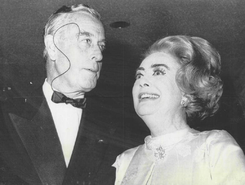 March 1968. At a Variety Clubs dinner honoring Lord Mountbatten (pictured).