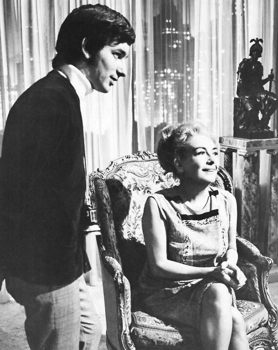 1969. On the set of 'Night Gallery' with director Steven Spielberg. (Thanks to Bryan Johnson.)