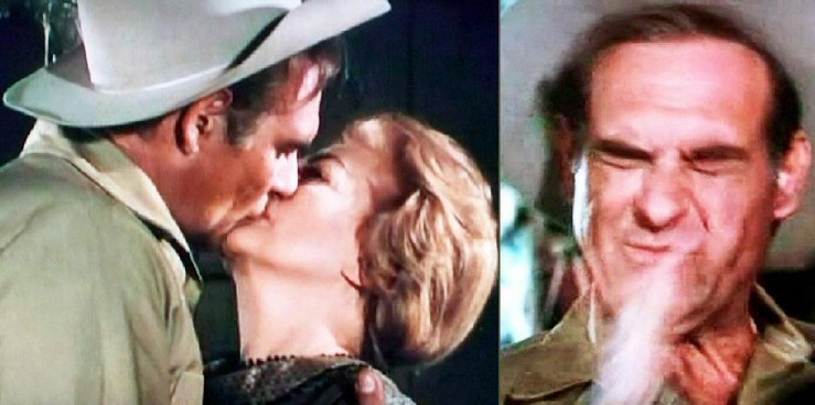 1970. 'The Virginian.' Kiss and SLAP!
