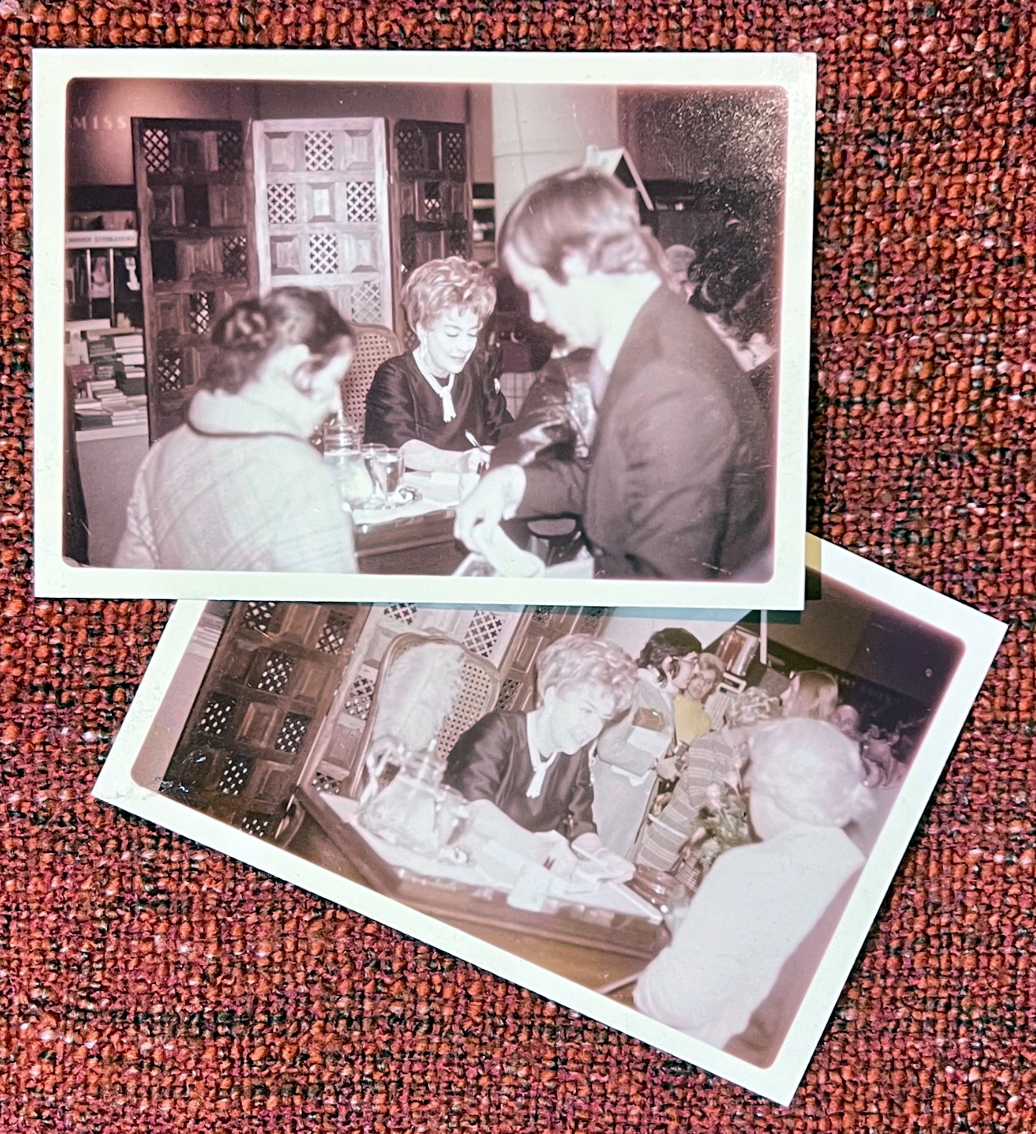 November 1971. Book-signing for 'My Way of Life' at Marshall Field's in Chicago. (Dore Freeman Estate)