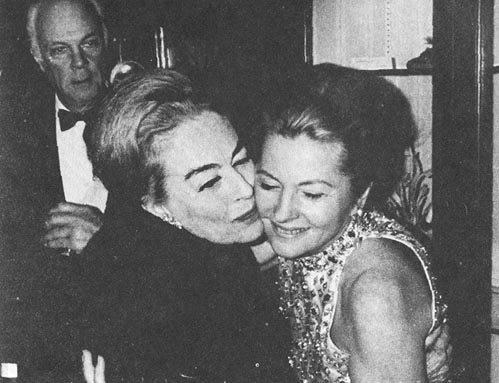 With Joan Fontaine at November 1972 release of new Tallulah Bankhead book.