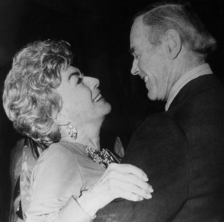 9/23/74. At the Rainbow Room with Henry Fonda. (Thanks to Bryan Johnson.)