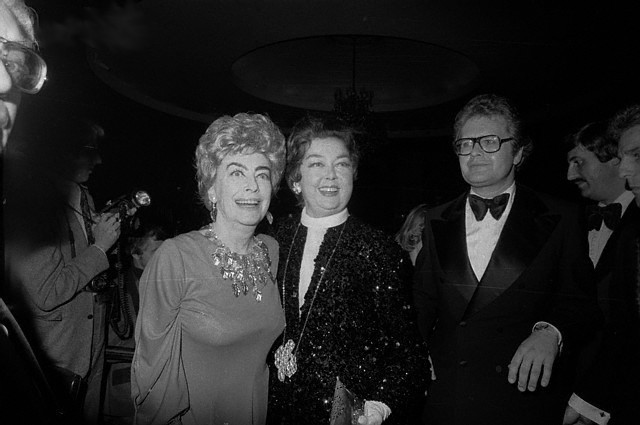 9/23/74. With Rosalind Russell at NYC's Rainbow Room.