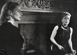 Joan with Ingrid Bergman, circa 1959 - 60.