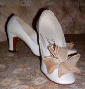 Joan's shoes, from hairdresser Sydney Guilaroff's collection. Ebay auction 4/04.