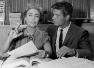 Joan with co-star Stephen Boyd on the 'Best of' set.