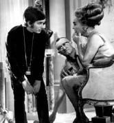 1969. Joan with Steven Spielberg, making his directorial debut on TV's 'Night Gallery.'