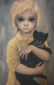 Margaret Keane painting, 'The Stray.' (Thanks to Bryan Johnson.)