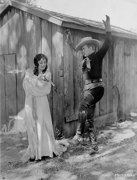 1928, 'Law of the Range,' with Tim McCoy.