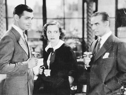 With Clark Gable and unknown co-star.